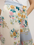 Palazzo pants in printed satin image number 3