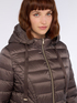 Long down jacket with detachable hood image number 3