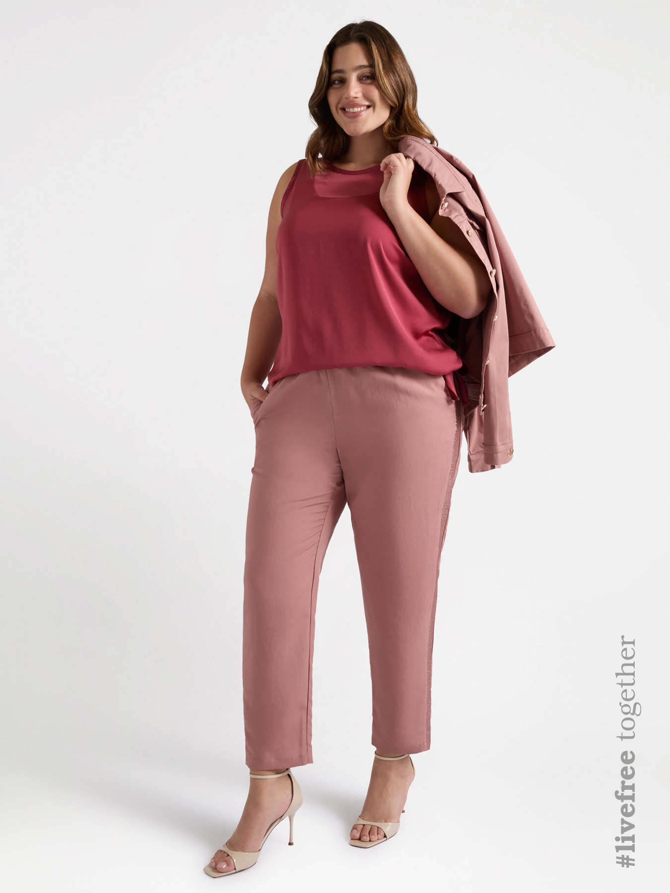 Top aus Satin mit Knoten image number 0
