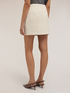 Short tweed lurex skirt image number 2