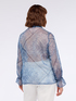 Bandana print blouse with bow on the neck image number 1