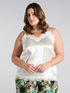 Top aus Satin mit Spitze image number 2