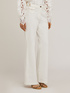 Flare-Hose mit Taschen aus Drillich image number 2