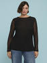 Top in tulle a manica lunga image number 0