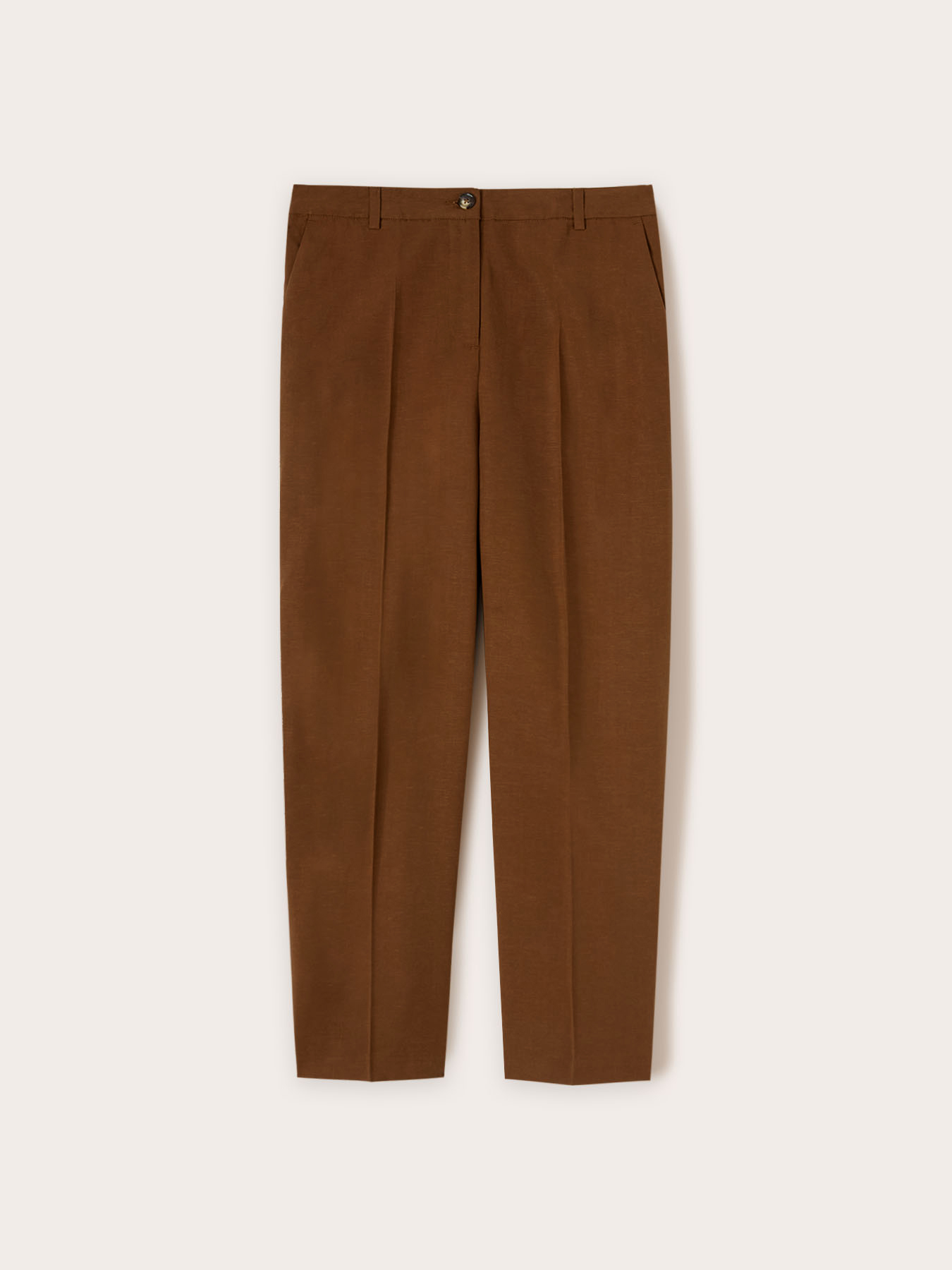 Regular fit trousers in lyocell blend image number 4