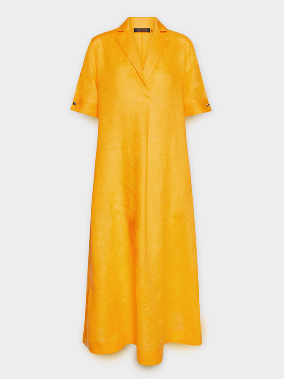 Vestido de linho largo