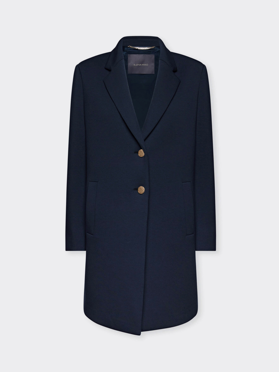 Scuba fabric coat