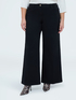 Wide Leg Jeans total black wash image number 2