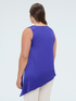 Satintop mit asymmetrischem Saum image number 1
