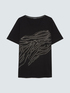 T-shirt en coton avec hotfix motif z&eacute;br&eacute; image number 4