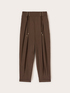 Poplin trousers with waist ties image number 4