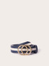 Ceinture bicolore avec double boucle en forme d’anneau image number 1