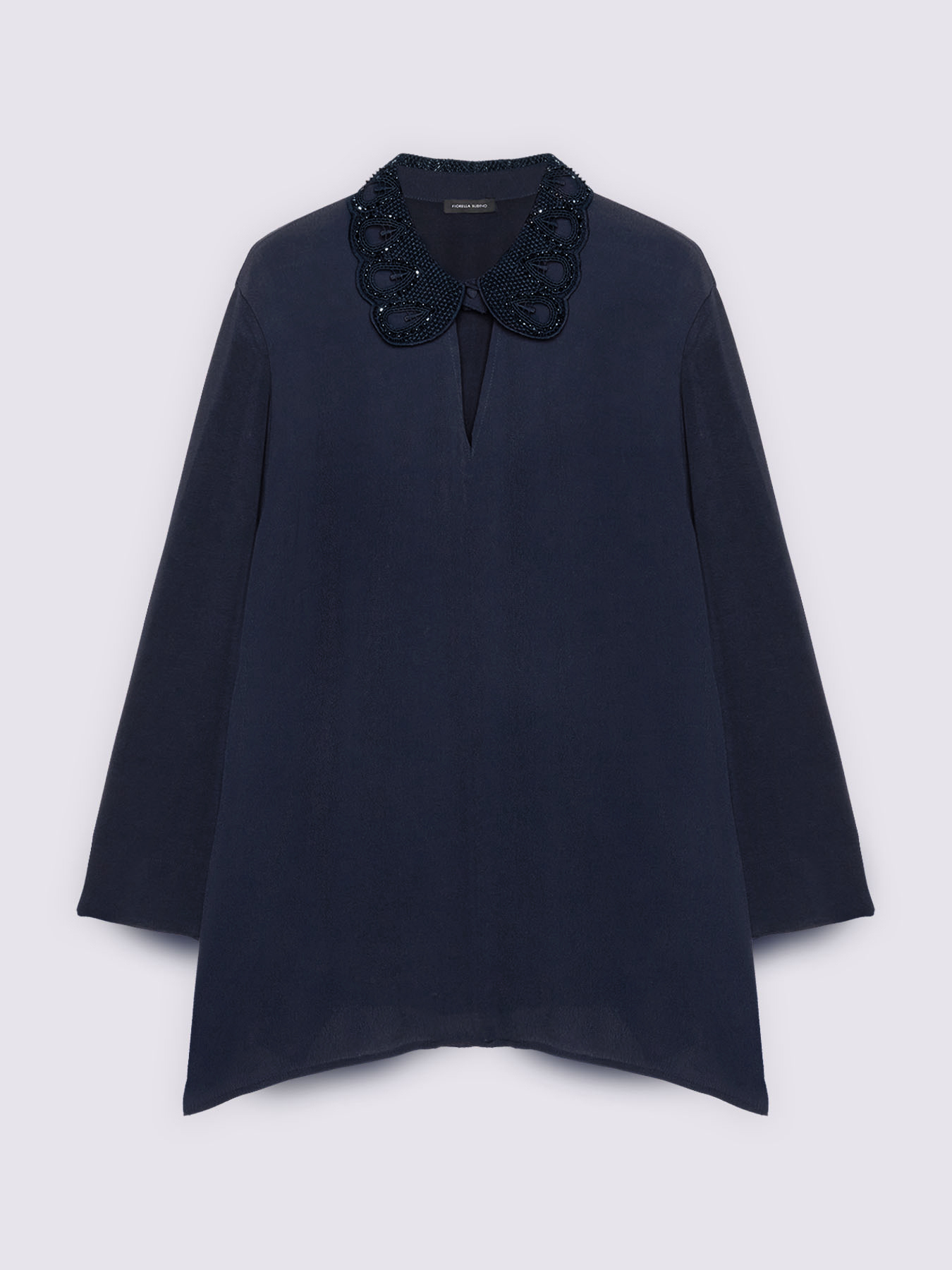 T-shirt bimatière avec col précieux image number 4