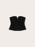 Velvet bustier top with sweetheart neckline image number 4