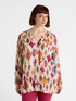 Ikat print blouse image number 0