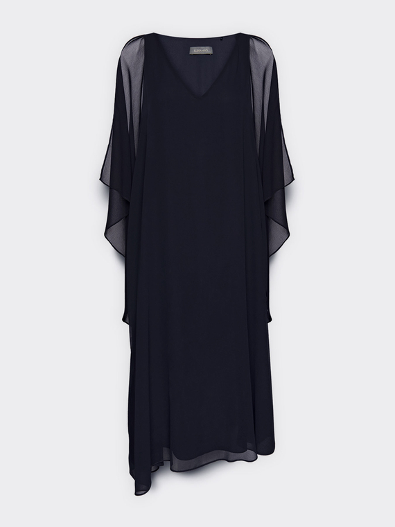 Robe longue en georgette