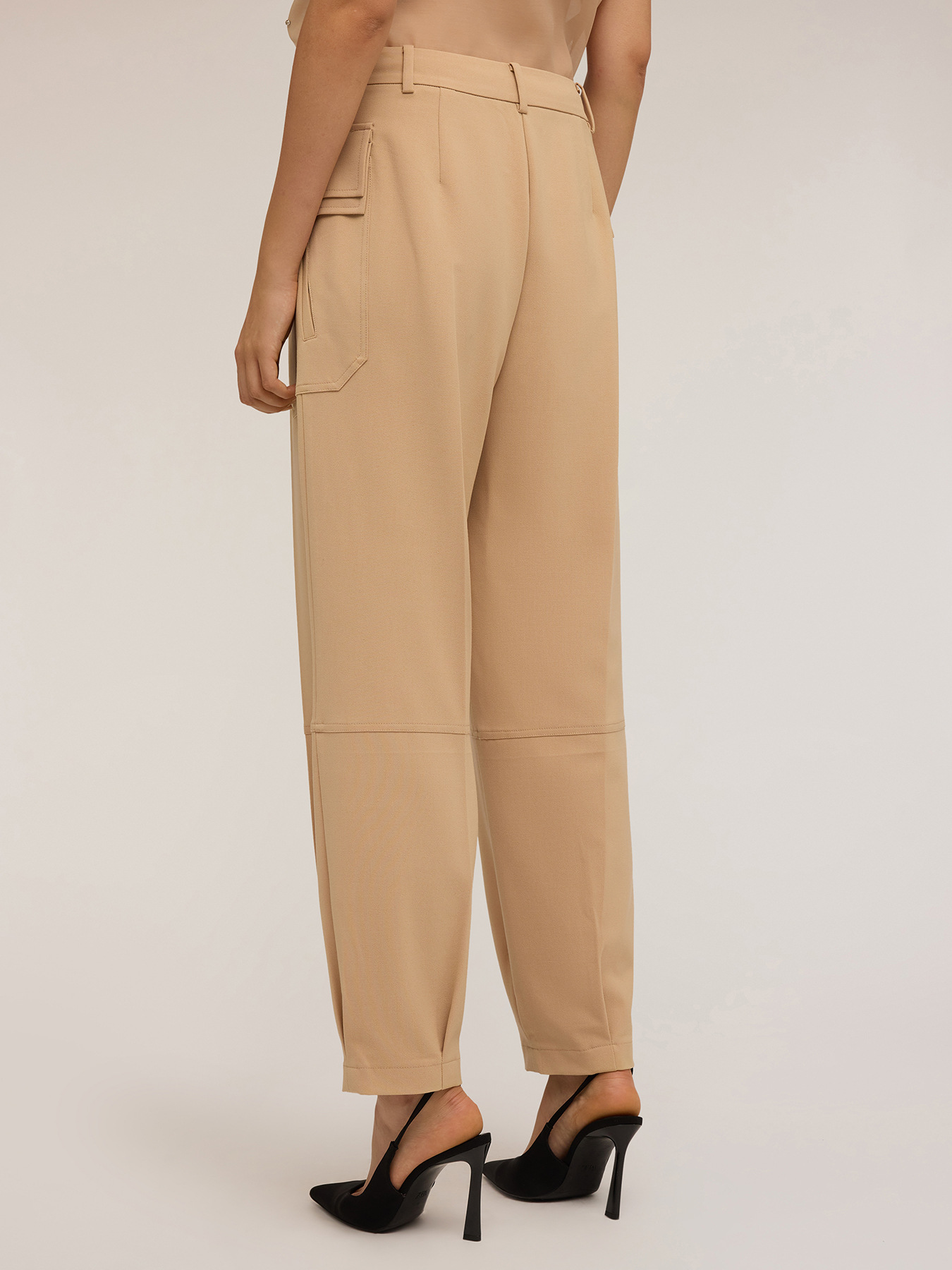 Fluid fabric cargo pants image number 1