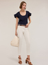 T-shirt with flounce sleeves image number 3