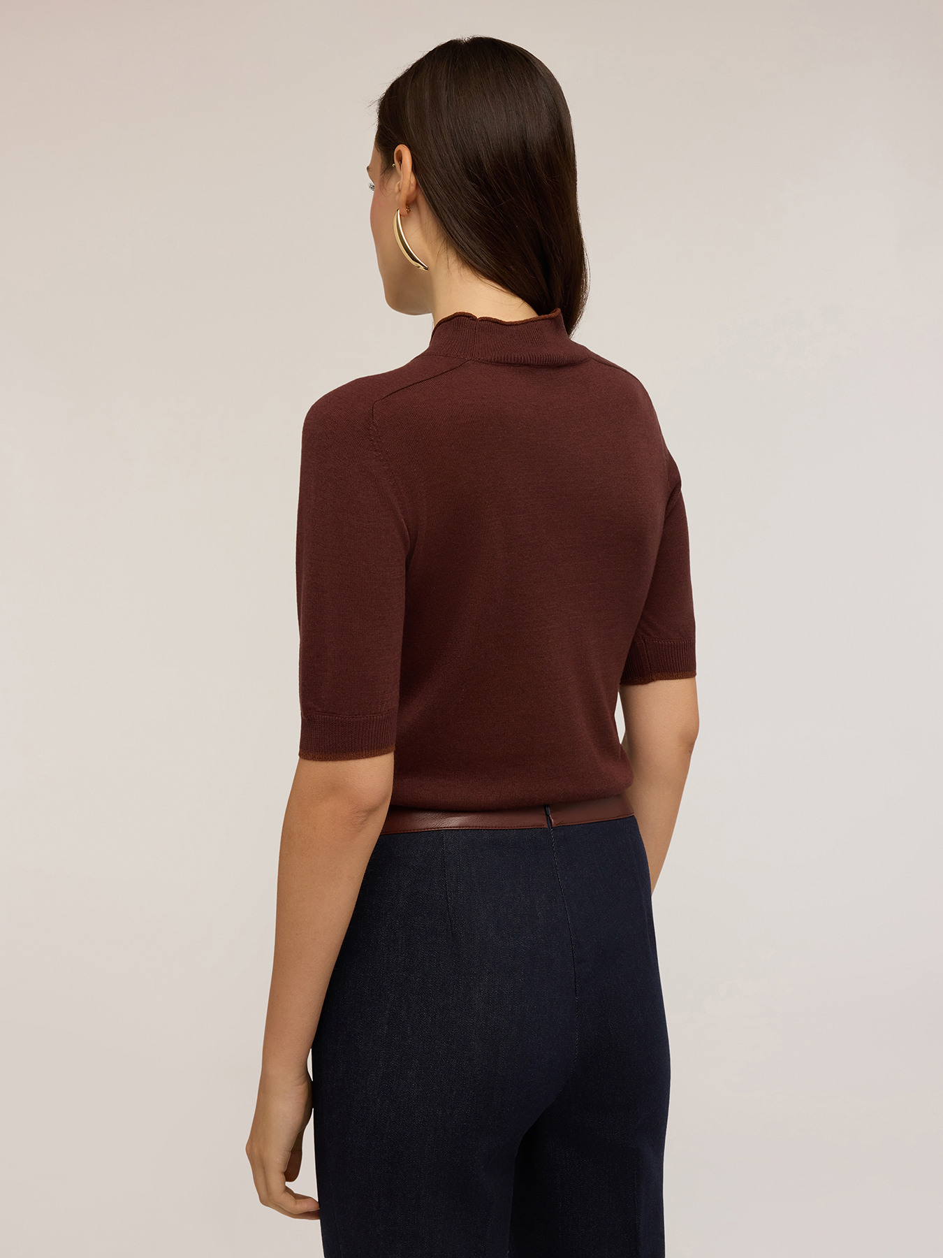 Seiden-Mix-Rollkragenpullover image number 1