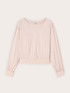Crepe de chine blouse with boxy fit image number 3