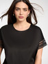 Blusa con bordi in pizzo image number 3