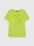 T-shirt con ricamo floreale image number 4