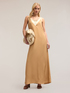 Long double viscose dress image number 0