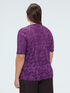 Jacquard T-shirt with print image number 1