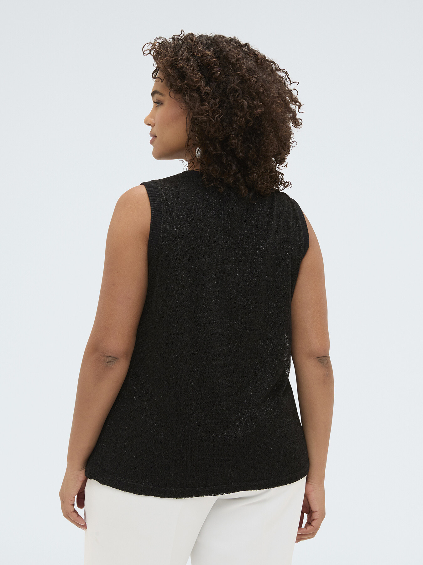 Top aus Lurex-Jersey image number 1