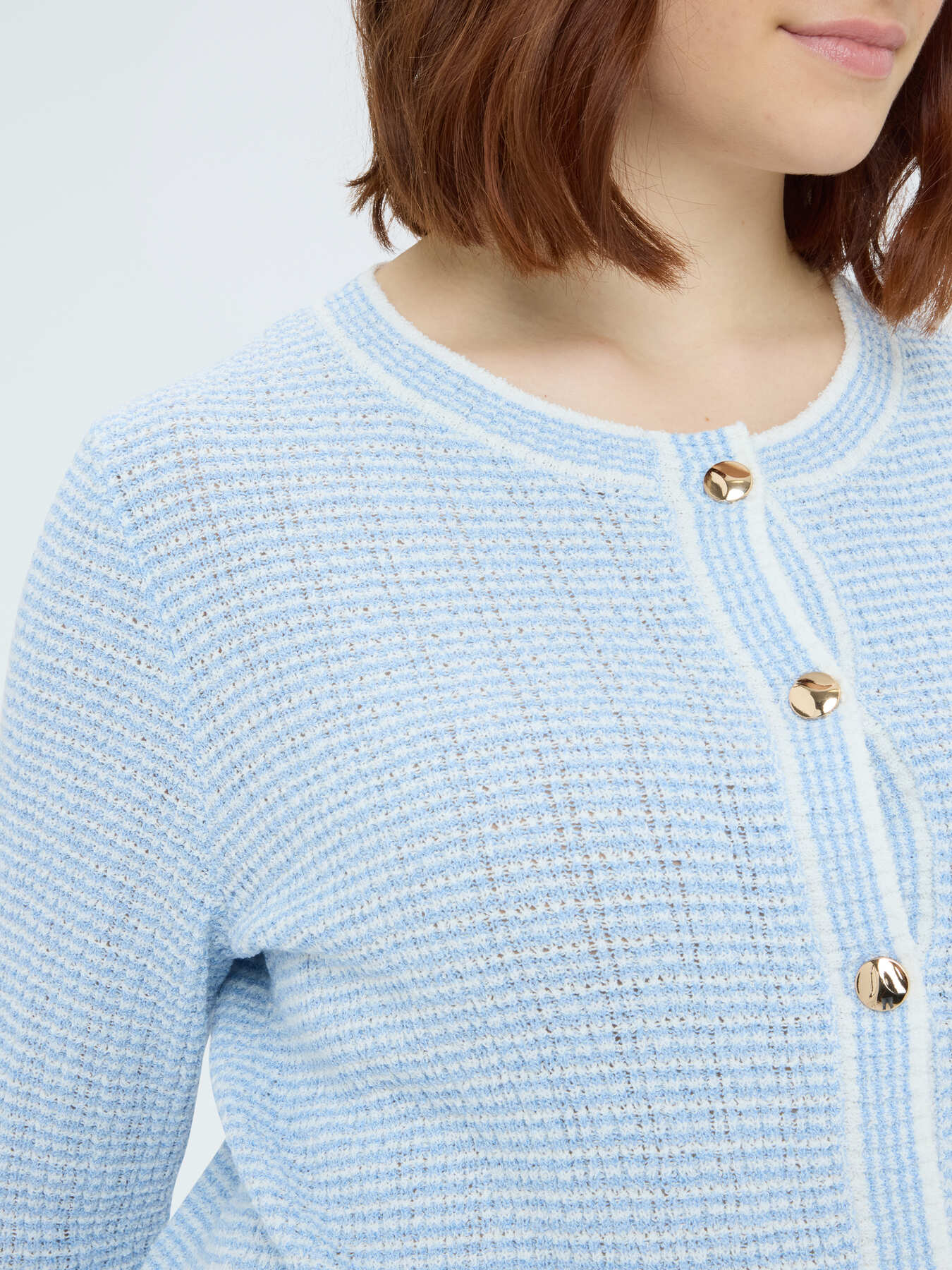 Cardigan aus gestreiftem Strick image number 3