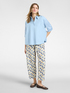 Boxy blouse with three-quarter sleeves image number 3