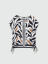 Bluse mit Blätterprint image number 4