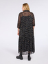 Langes Hemdblusenkleid mit Schriftzug-Print image number 1