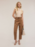 Pantaloni cargo in raso image number 0