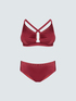 Bikini con tachuelas y motivo cut out image number 1