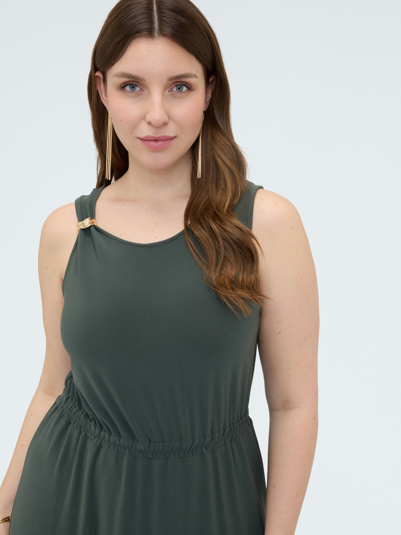 Langes Jerseykleid mit R&uuml;ckenausschnitt image number 3
