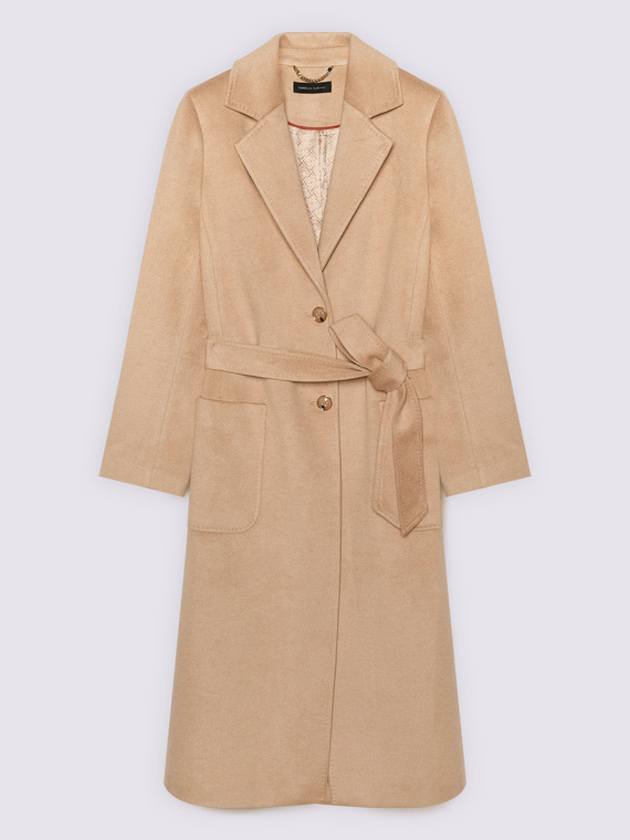 Cappotto lungo con cintura