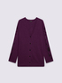 Knitted cardigan with floral print image number 4