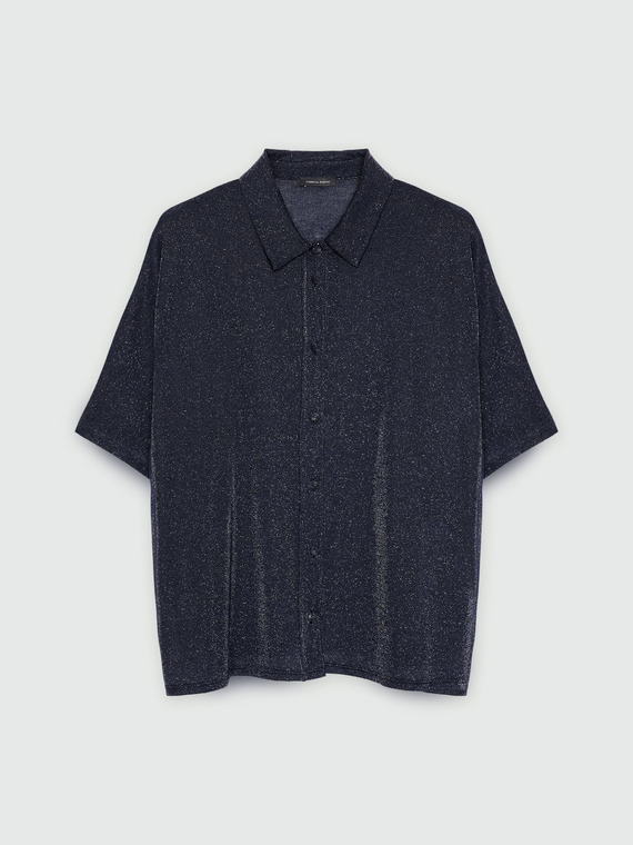 Camisa boxy de lúrex