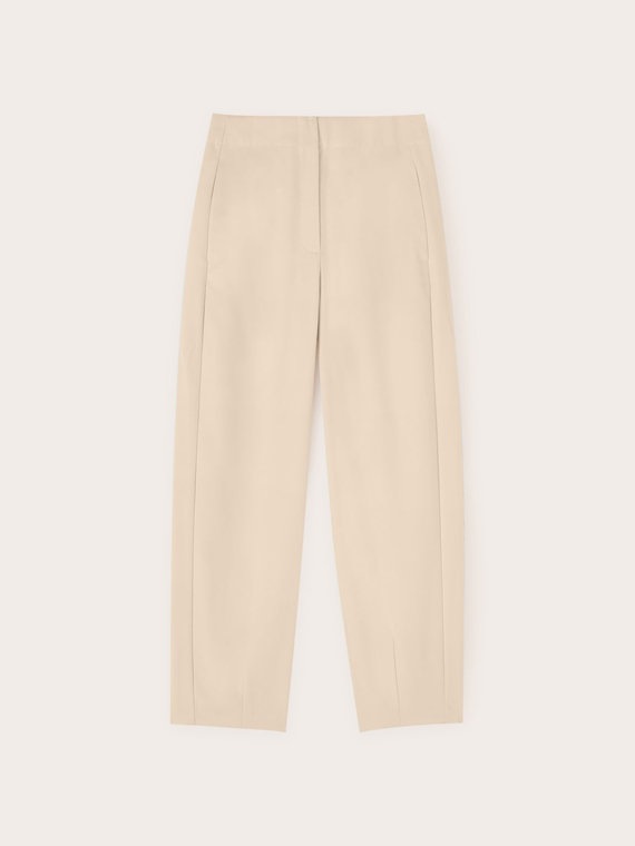 Balloon trousers in polyester-viscose blend