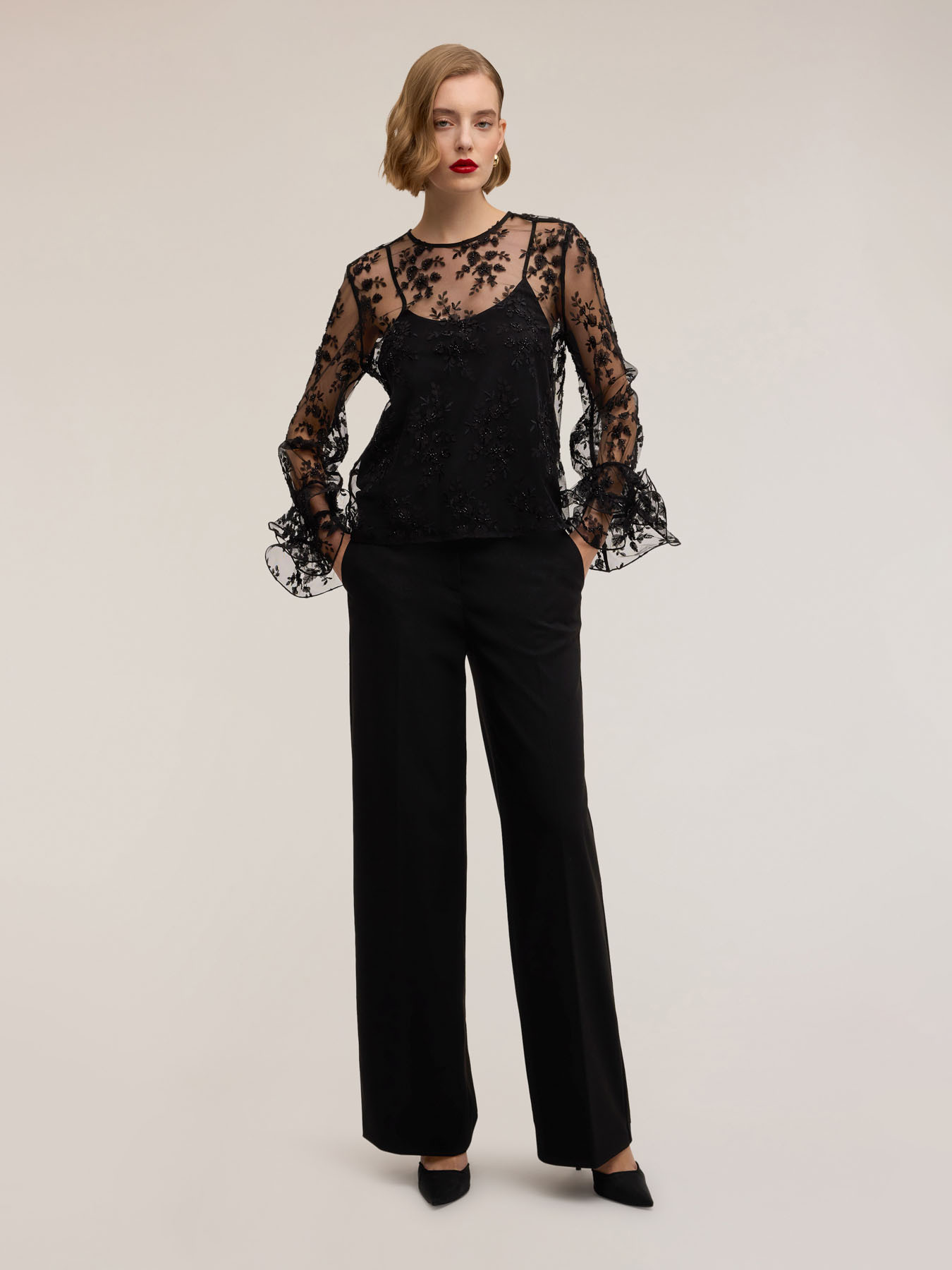 Smart Couture lace blouse image number 4