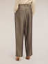 Pantaloni wide leg în culoare gri image number 1