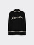 Wool sweater with contrasting writing image number 4