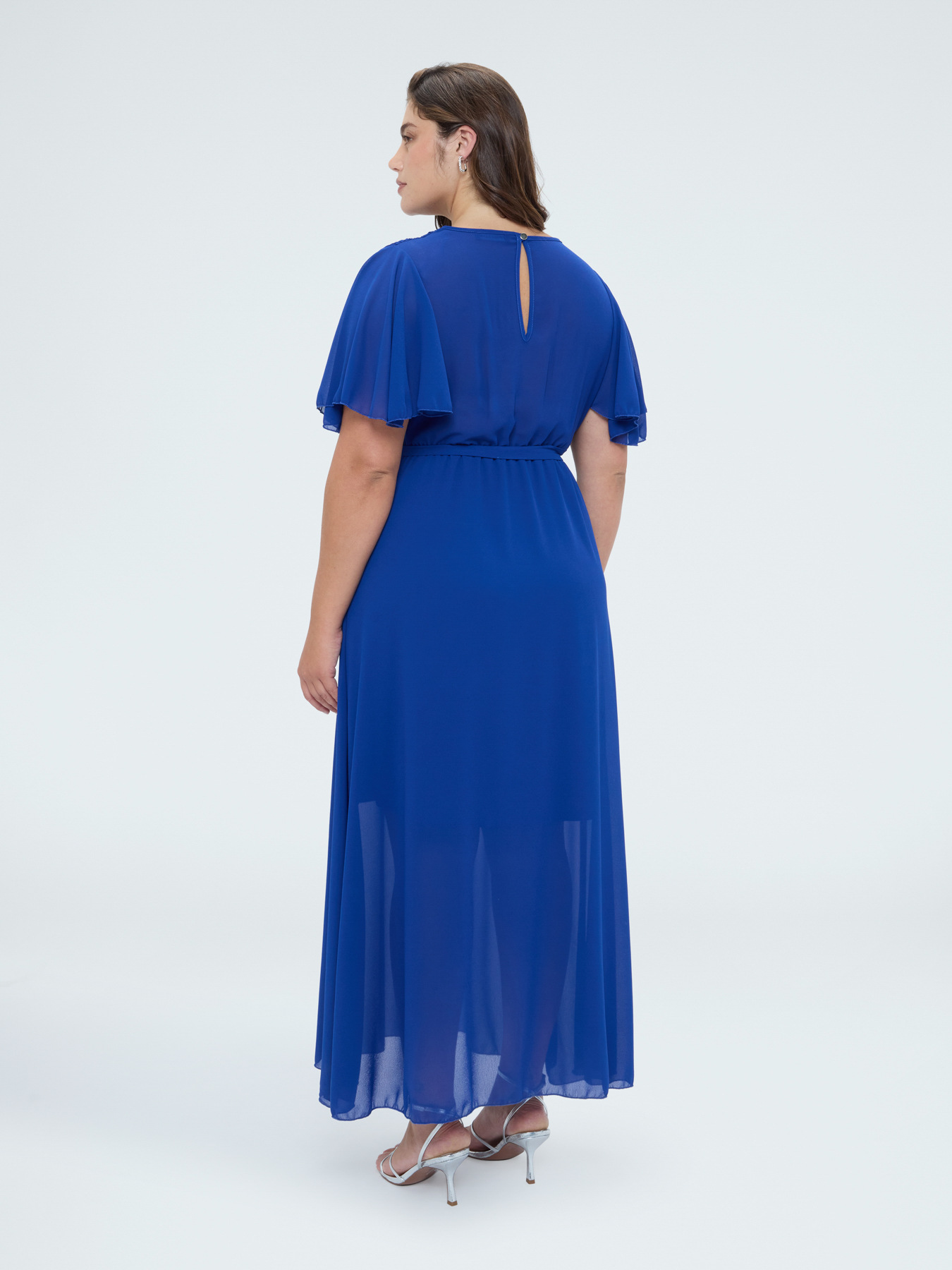 DREAM Kleid aus Georgette mit V-Ausschnitt image number 1