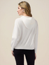 Knitted sweatshirt with jewel embroidery image number 1