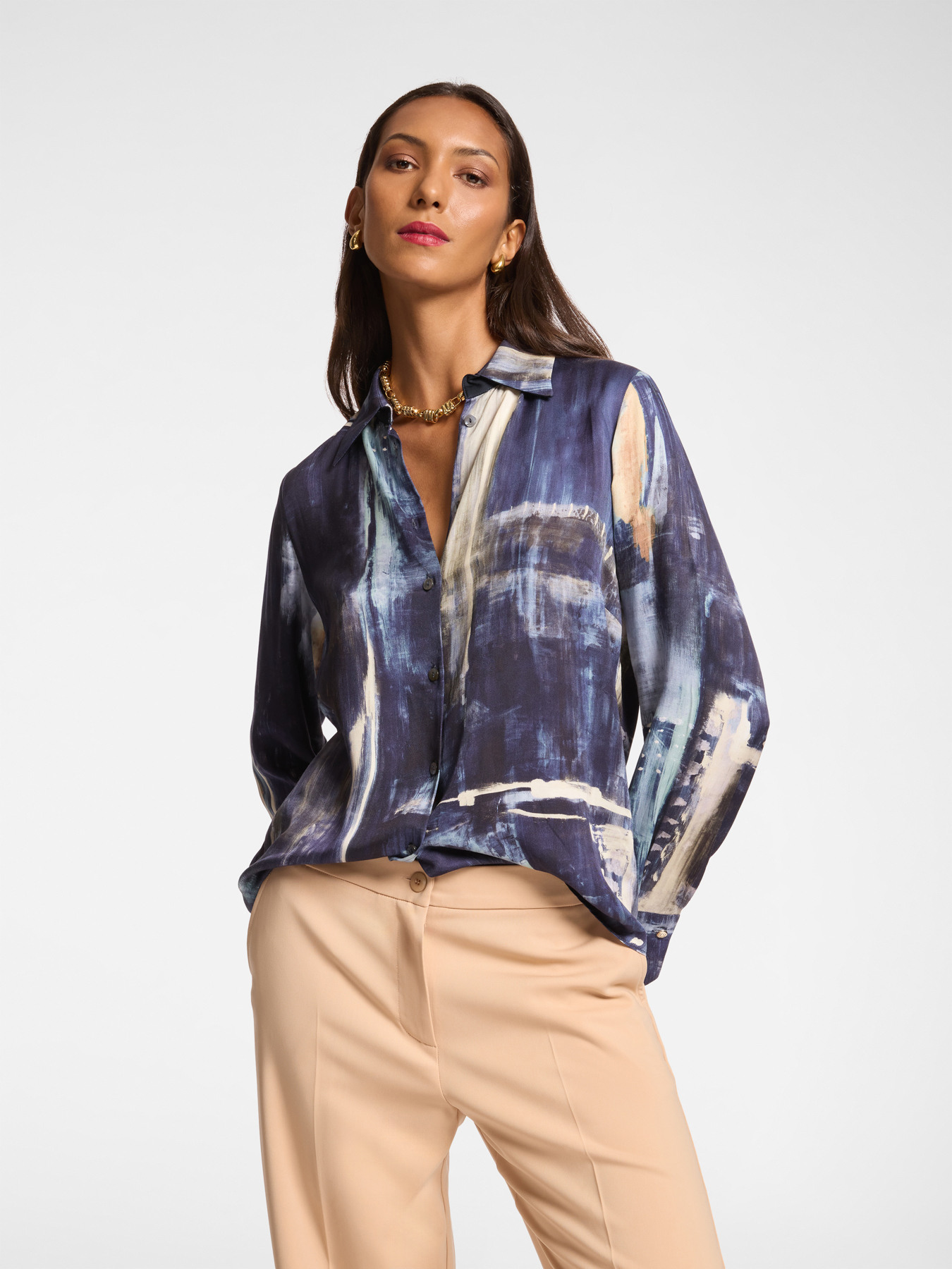 Camicia in viscosa stampata image number 2