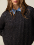 Maglia misto mohair con paillettes image number 2