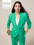 Double-breasted blazer with sash image number 0