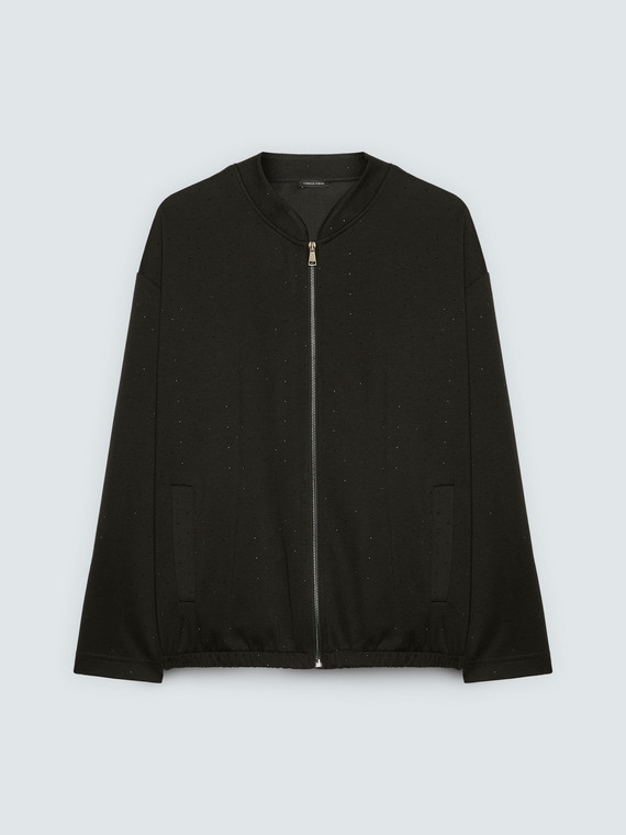 Sweat en scuba avec points lumineux