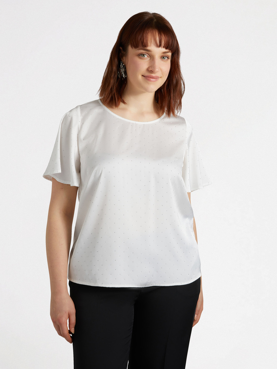Bluse mit Mikro-Nieten